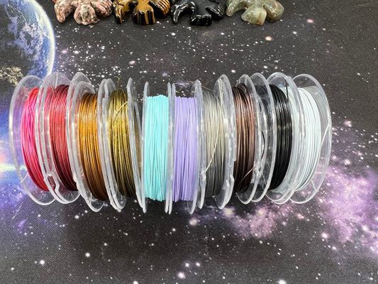 Tiger Tail Tigertail Nylon Coated Flexible Strong Wire .4 mm / Jewellery Cord / Beading Wire / 10 metres