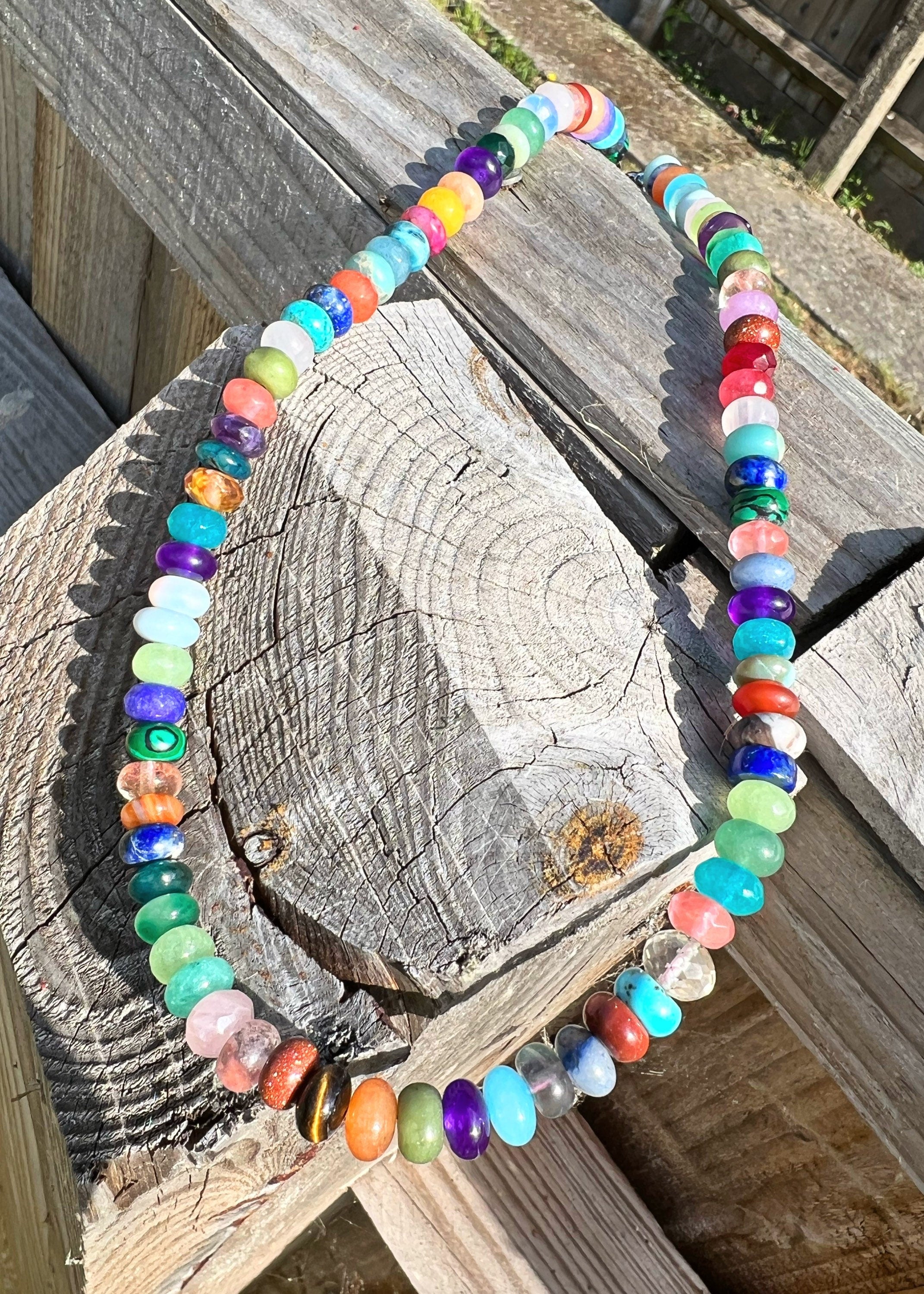 Buy Rainbow Beaded Necklace, Seed Bead Choker, Hippie Gypsy, Y2K Jewelry,  Cool Gift for Kids, Affordable Gift Ideas, Surfer Necklace, Y2K Choker  Online in India - Etsy