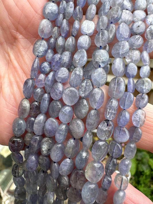 Natural Rustic Tanzanite Ethereal Wisteria Purple Fine Quality Tanzanite ovals. 6-8mm