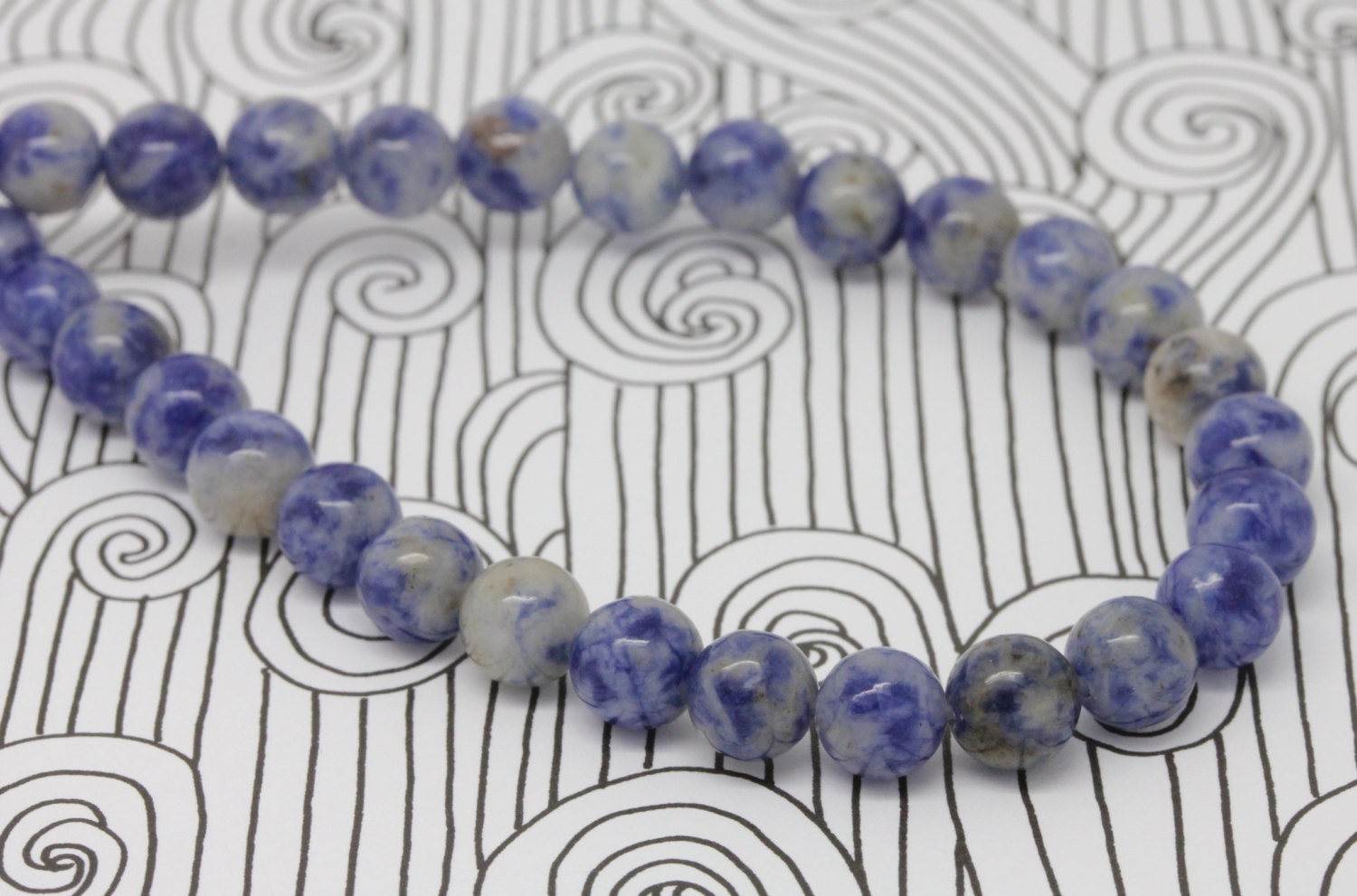 Denim Lapis Lazuli 6, 8, 10 mm / Lapis Beads / Denim Blue Lapis Gemstone Beads / Round Denim Lapis Beads / Natural Lapis Beads