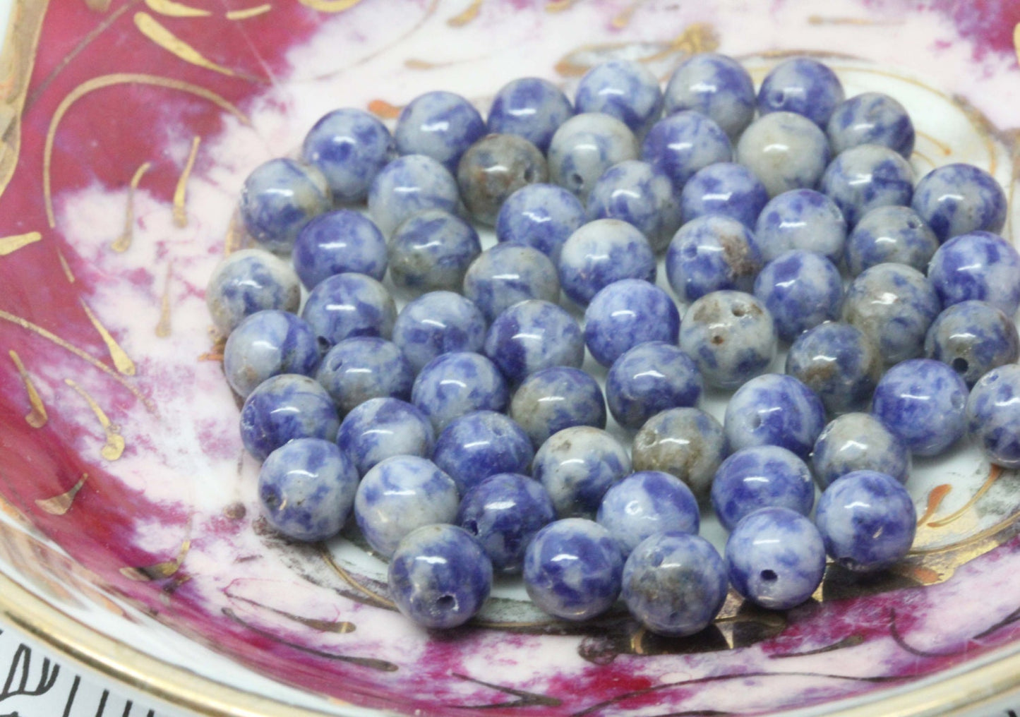 Denim Lapis Lazuli 6, 8, 10 mm / Lapis Beads / Denim Blue Lapis Gemstone Beads / Round Denim Lapis Beads / Natural Lapis Beads